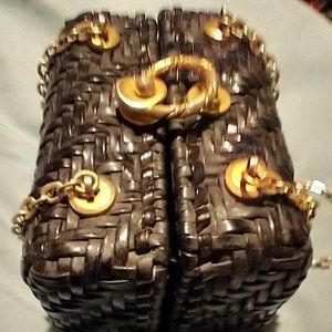 Vintage Black Pillbox Purse